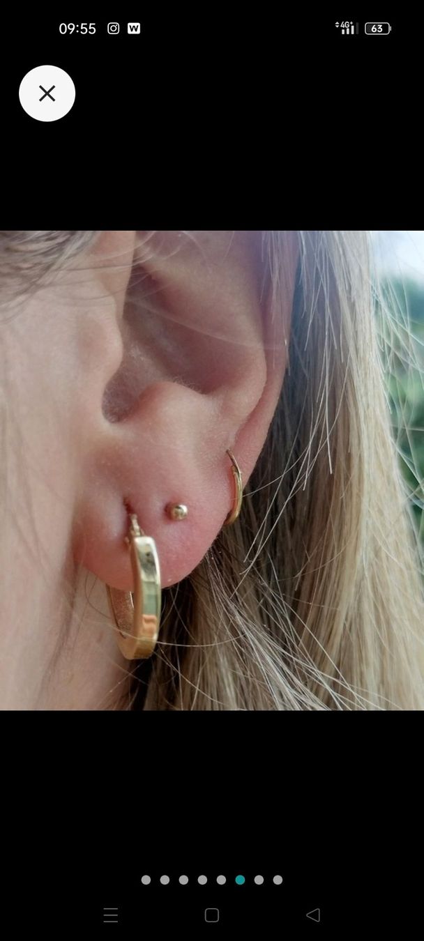 Orecchini pendenti & Orecchini a lobo: Kugelform Ohrstecker 14ct 585 Gold – Nuovo e nell'imballaggio originale da Schwyz venduto da els_7cys 5