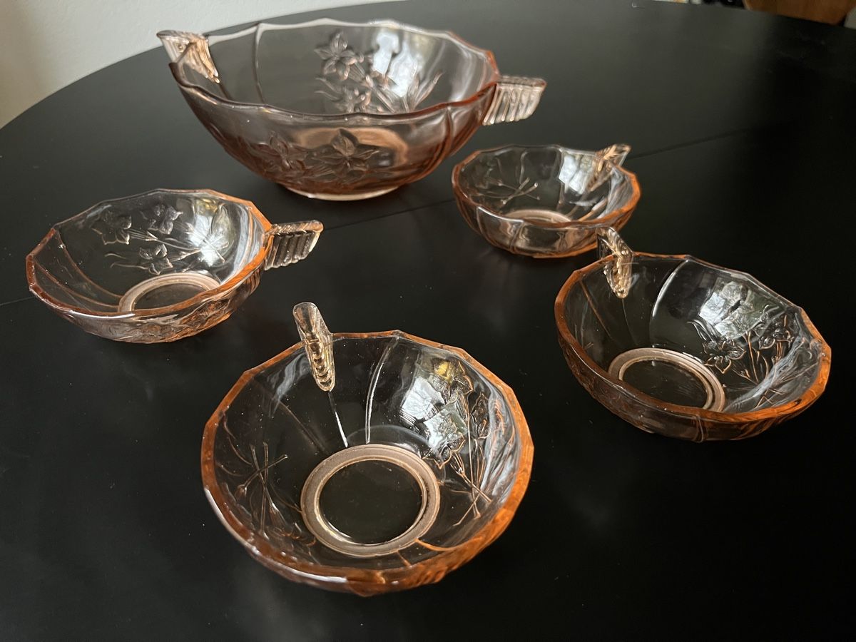 Ciotole: Rosa Glasschalen Set – Usato da Zürich venduto da Nowstalgia 1