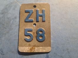 ZH  58  PLAQUE  VELO  VINTAGE  COLLECTION