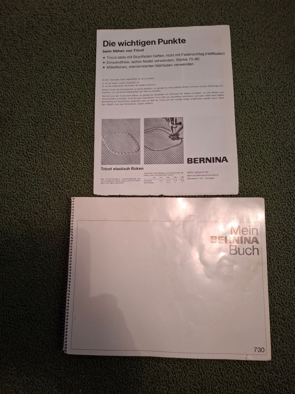 Bernina Machines à coudre: Nähmschine Bernina Record 730 – D'occasion à Effretikon par kauli87 6