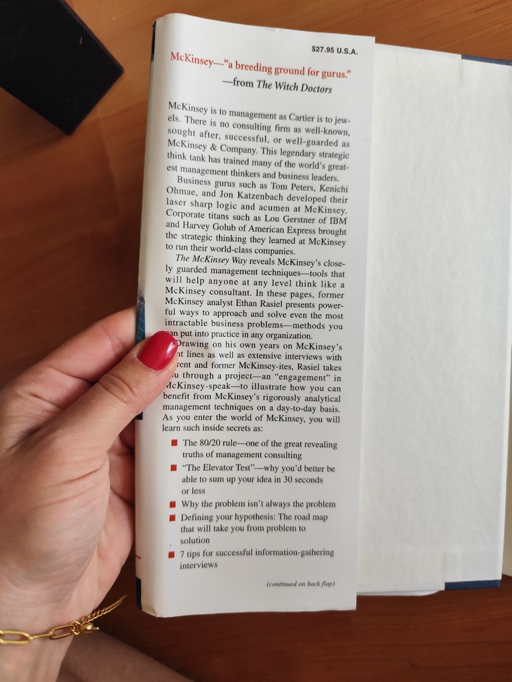 Libri: Buch The McKinsey Way Ethan M. Rasiel  – Usato da Mägenwil venduto da VintageGirly 3