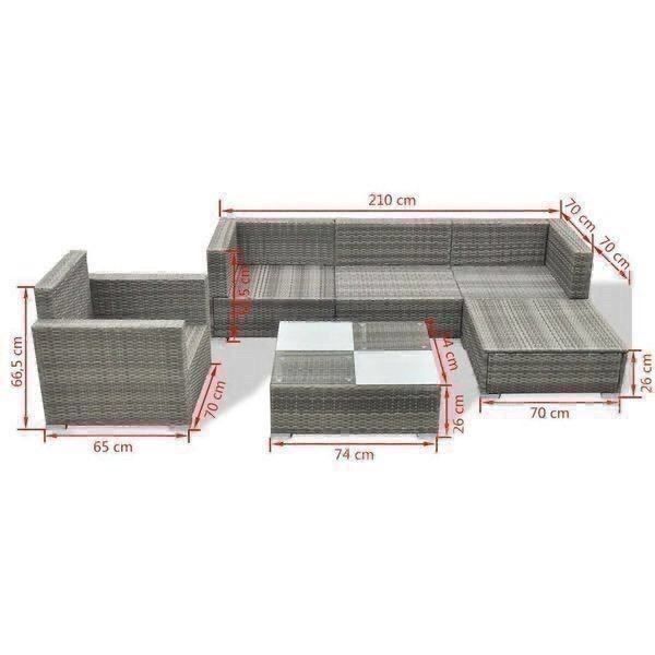 Vidaxl Divani: Rattan Gartenlounge – Nuovo (secondo la descrizione) da Kestenholz venduto da Oliiiii 4