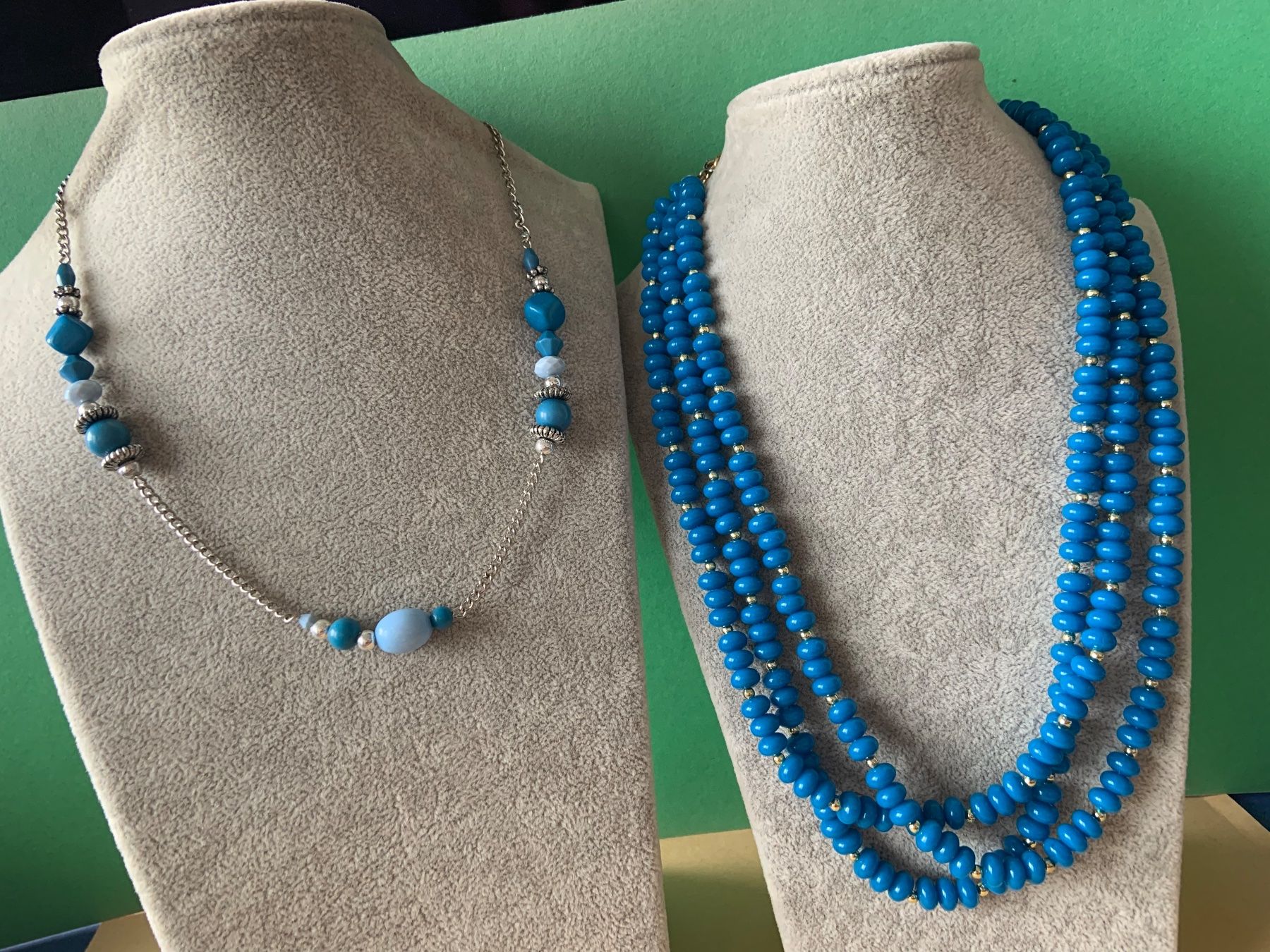 Catenine: 3er Pack Ketten blau SOMMER !!! – Usato da Dittingen venduto da Bijoubelle