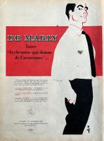 De Marly Hemd Gruau - Alte Werbung / Publicité 1956