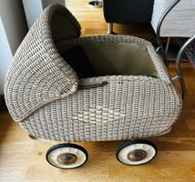 Puppenwagen, Bäbi-Wagen, doll's pram, 50-er Jahre cremeweiss
