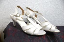 Gabor Sandalette Schuhe weiss Gr. 40-41