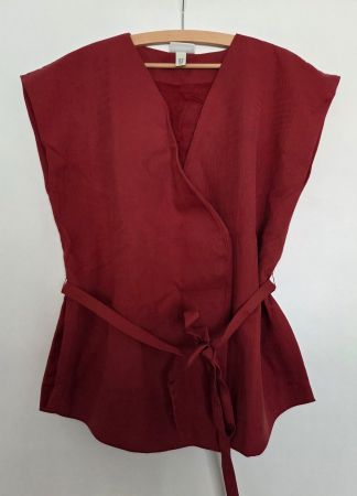 Bonprix Damen Wickeloberteil, Rot Grösse 40 neuwertig