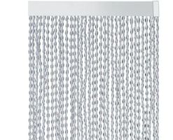Fliegenvorhang Türvorhang RIVA 1 grau/transp. 100x230cm