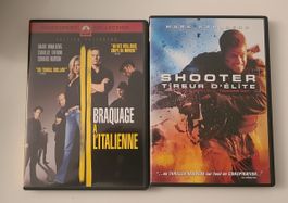 Lot 2 DVDs Mark Wahlberg: Braquage à l'Italienne + Shooter