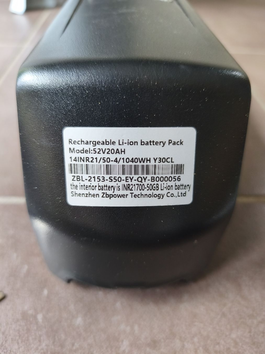 Batterie: Batterie vélo électrique 52v – Usato da Bouveret venduto da Benj89 4