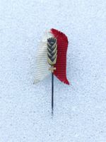Anstecknadel Äre mit Seidenband
