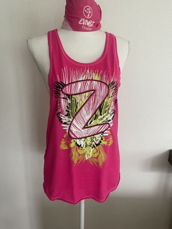 Zumba Tshirt Top Tanktop Pink XS 34
