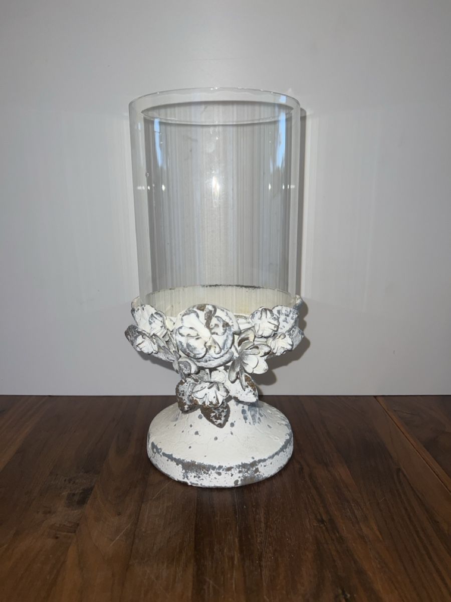 Portacandele: Windlicht mit Blumenmotiv Shabby Chic – Usato da Altdorf UR venduto da JanAil