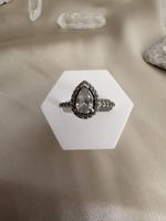 Pandora Ring 925 Silber Tropfen Zirkonia Gr. 52 mit Box