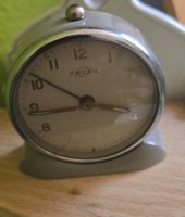 Enicar Tischuhr Vintage Grau/Chrom, Rarität! 30er 40er Jahre