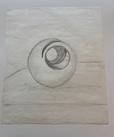 💚 Vintage Bleistiftstudie auf Blütenpapier 💚 CH SAMMLUNG