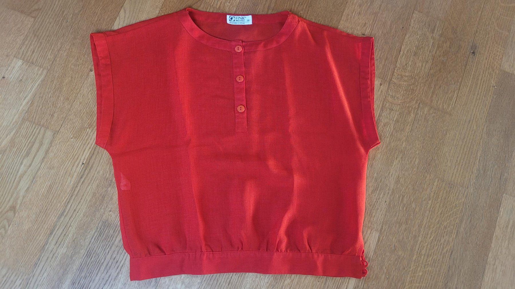 Camicette: Bluse rot, Grösse 38/40 – Nuovo (secondo la descrizione) da Neschwil venduto da flower_69
