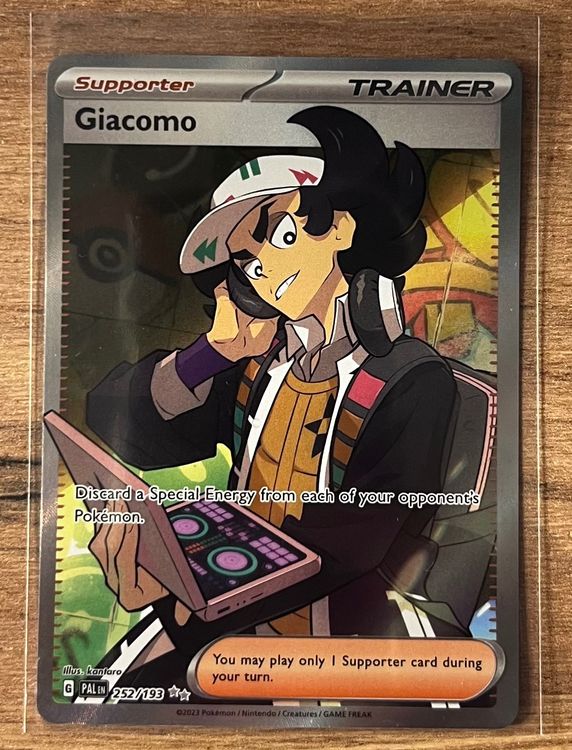 giacomo pokemon card price SV2P] 096/071SAR Discard a Special Energy from each of your opponents PokmonYou may play only 1 Supporter card during your turn. Pokemon - Giacomo 267/193 -