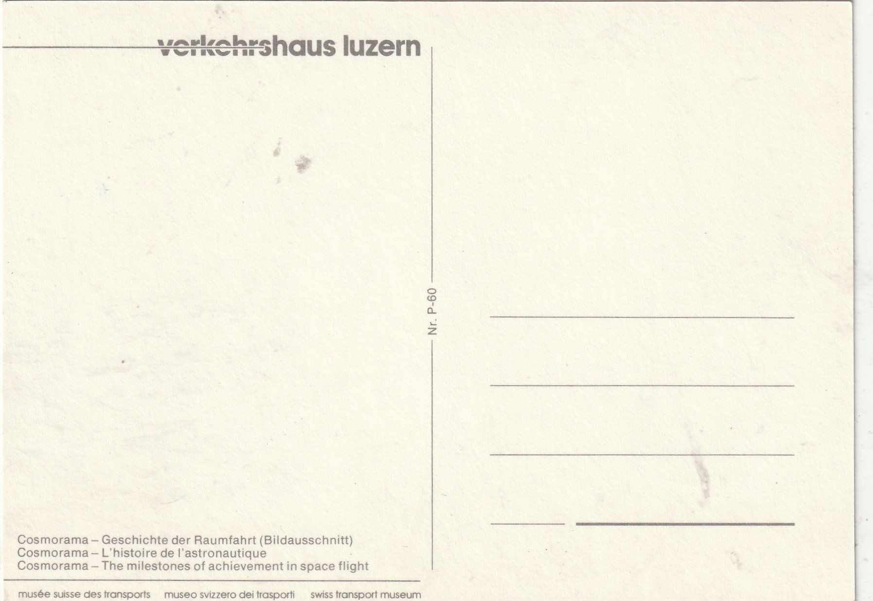 Cartes postales: Mondmission Startrampe – D'occasion à Lumbrein par made02 1