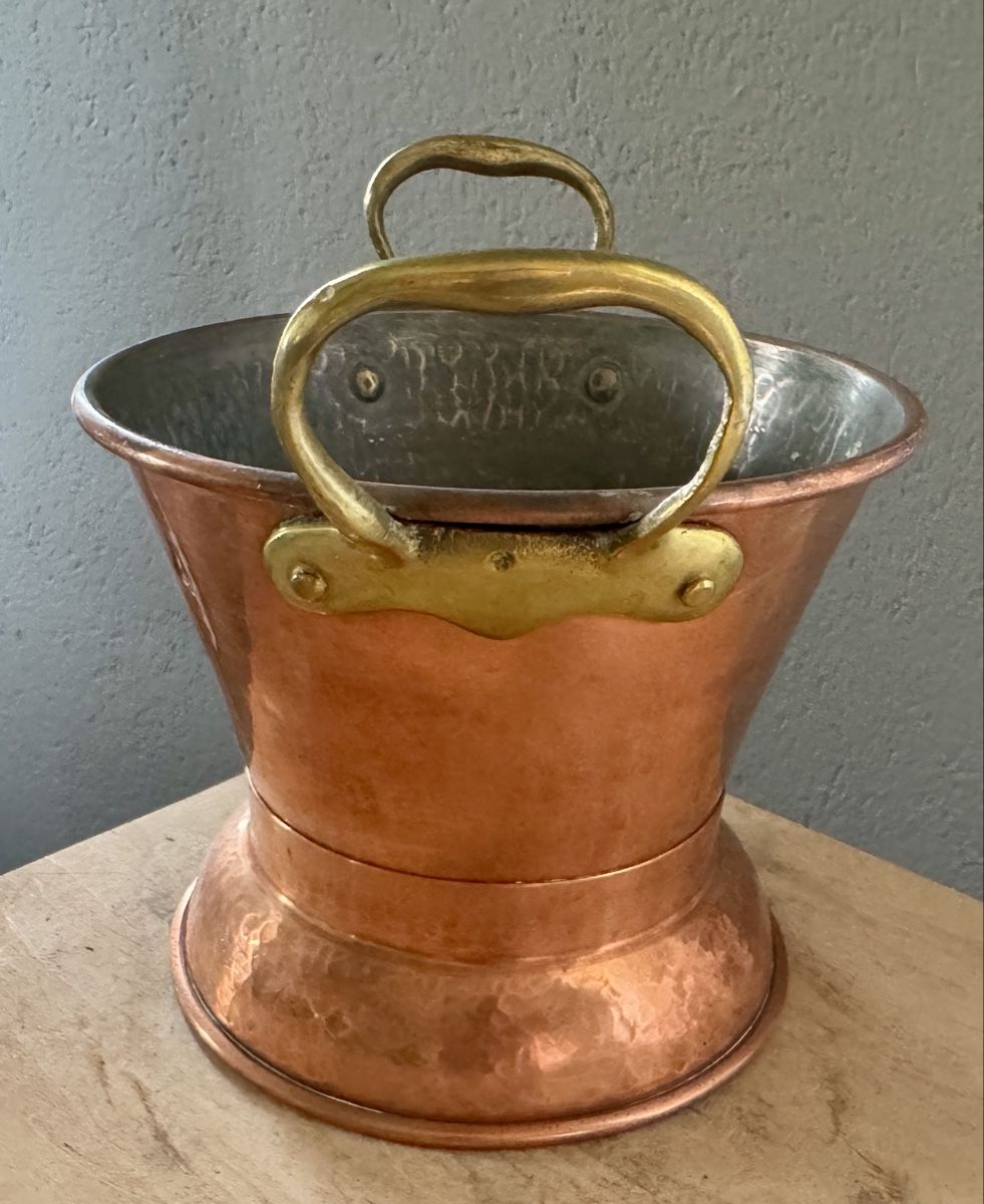 Pots de fleurs: Blumentopf Kupfer mit Messingriffen 11 cm – D'occasion à Rothrist par Luckywinner 1