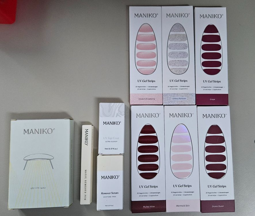 MANIKO Starter Set, Nageset inkl. UV-Lampe NEU (Neu und ...
