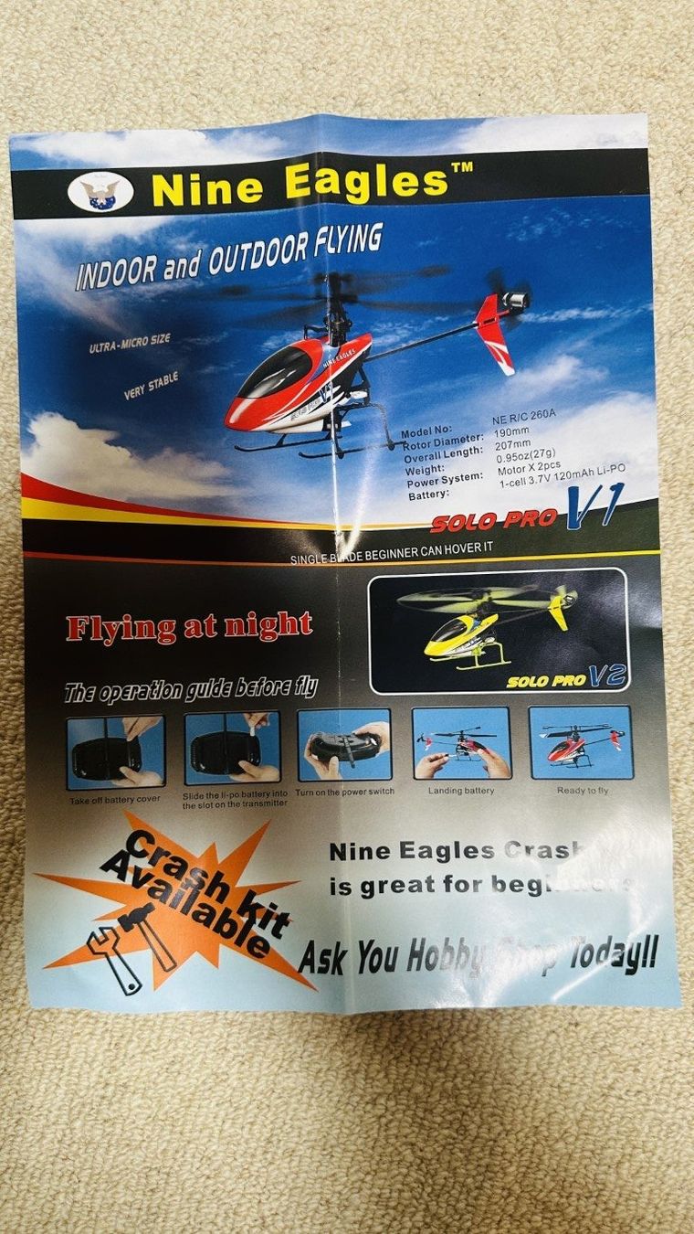 RC Modellbau: RC Hubschrauber Solo Pro V, NE 260A – Neu und originalverpackt aus Hilterfingen von Tomz 5