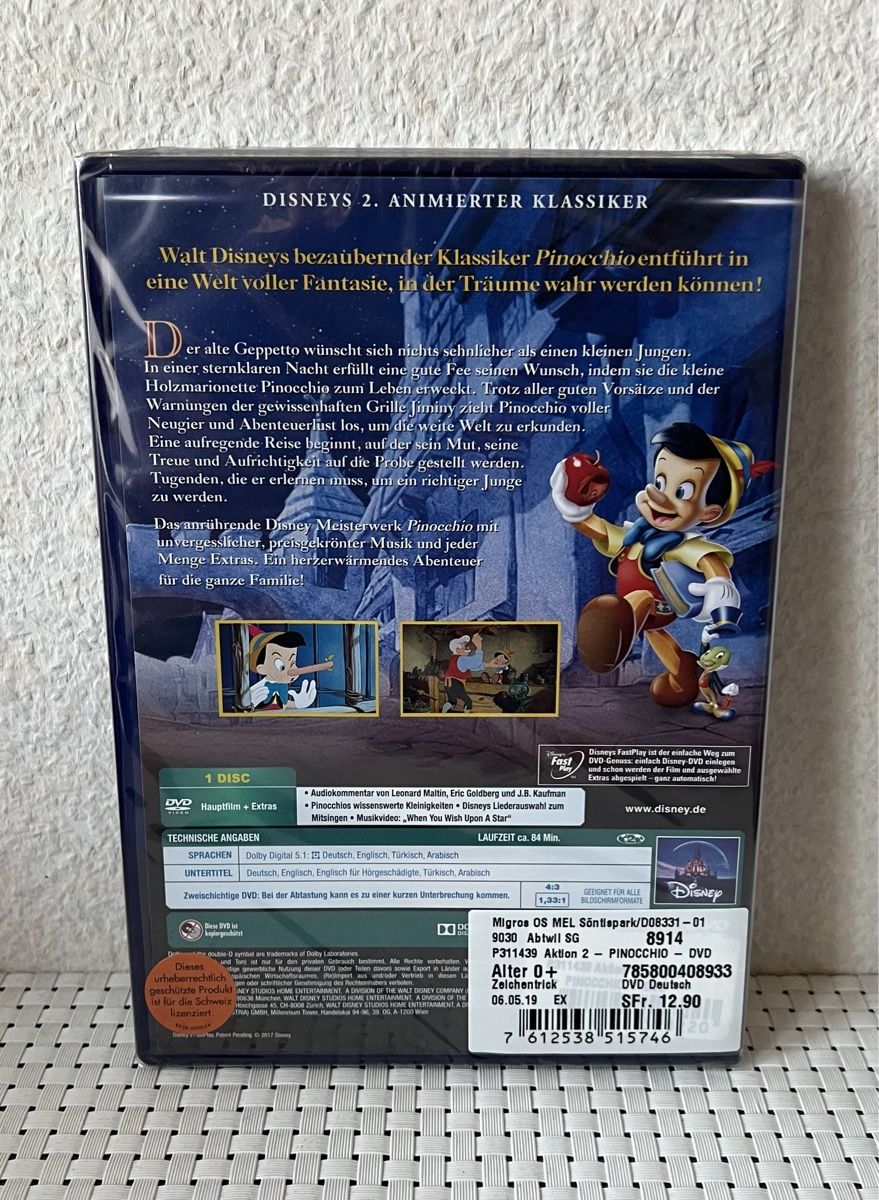 Tutti i DVDs: Pinocchio (Neu) – Nuovo e nell'imballaggio originale da Flawil venduto da NiceT 1