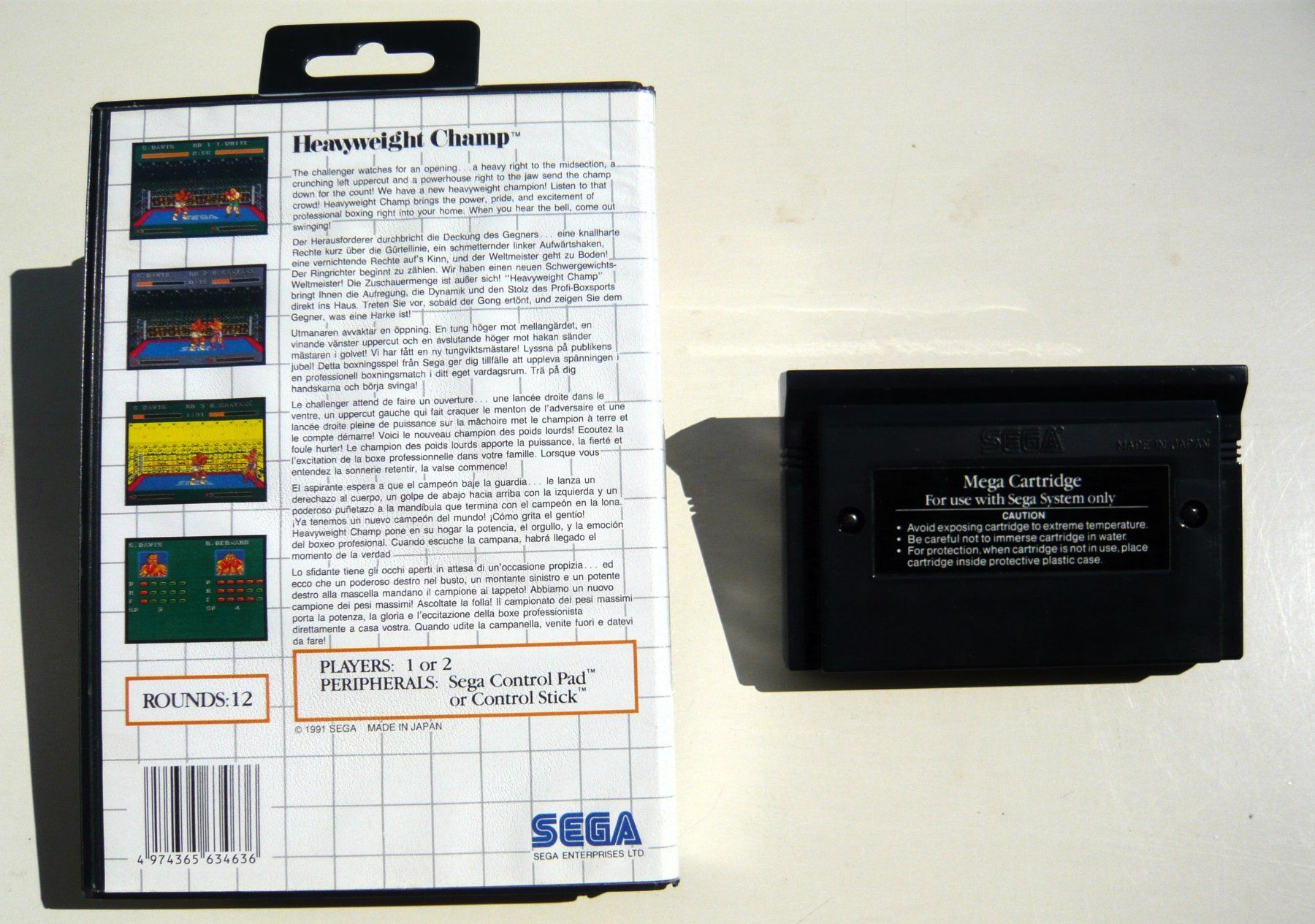 Sega Giochi: SEGA Master System : Heavyweight Champ - 1992 – Usato da Onex venduto da Jaguar1986 2