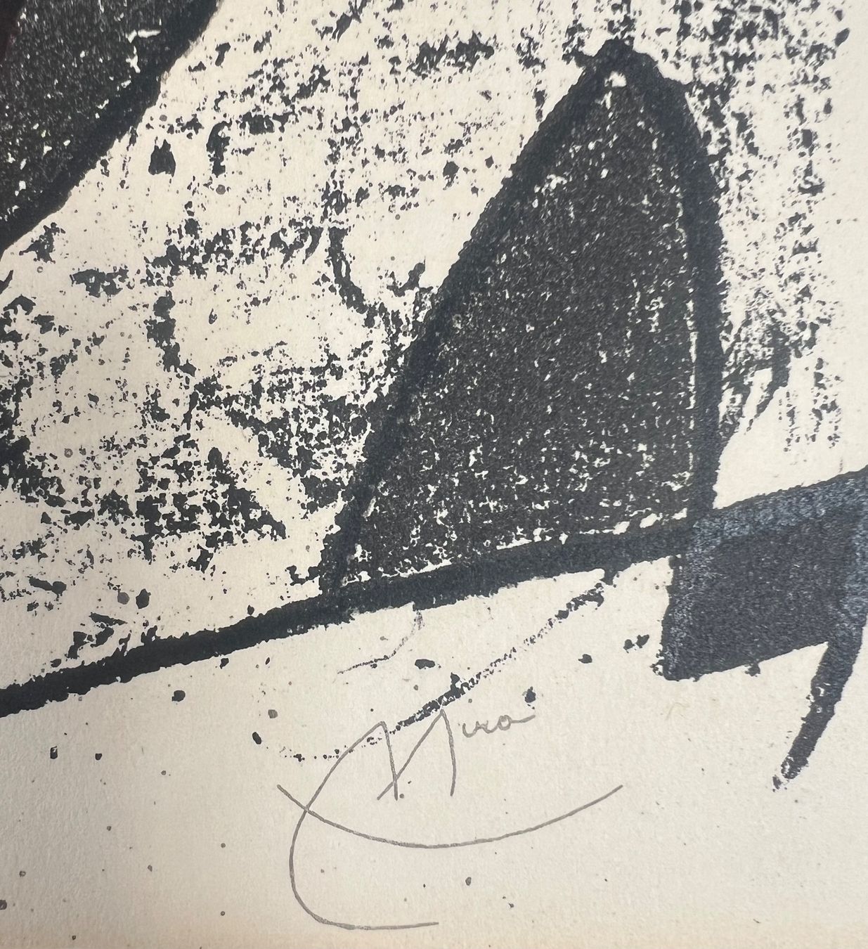 Grafiken & Lithographien: Joan Miró, mit Signaturstempel – Gebraucht aus Rain von Pic-Ass 3