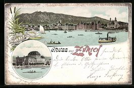 Litho Zürich, Stadtpanorama und Stadtth
