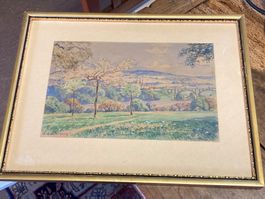 LAUTERBURG Emilie Aquarell Bern signiert