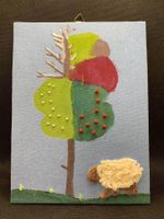 Bild Schaf und Baum