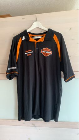 Harley-Davidson Poloshirt Grösse XL schwarz orange
