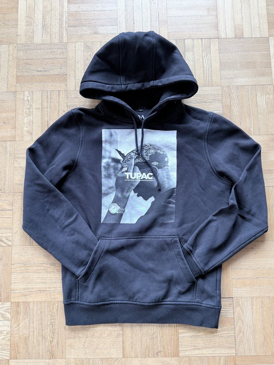 Maglioni & Felpe: Schwarzer Hoodie mit 2Pac Print , Grösse S – Usato da Schafisheim venduto da AargauReLoved