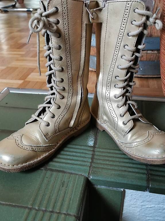 Bisgaard Scarpe per ragazze: Bisgaard Stiefel gr 35 goldig – Usato da Riehen venduto da LaurJer 4