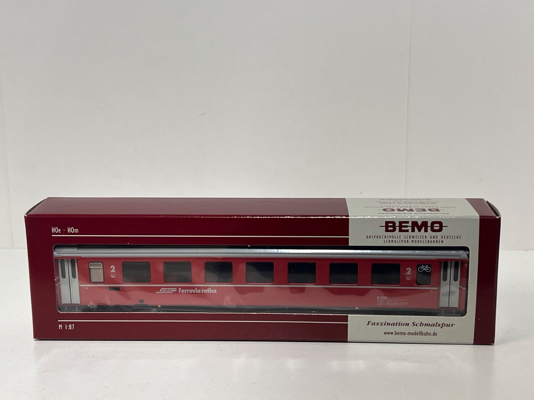 Bemo Modelleisenbahnen: Bemo 3240 755 RB B 2425 altrot/Klima – Neu und originalverpackt aus Neuenhof von ludovicco