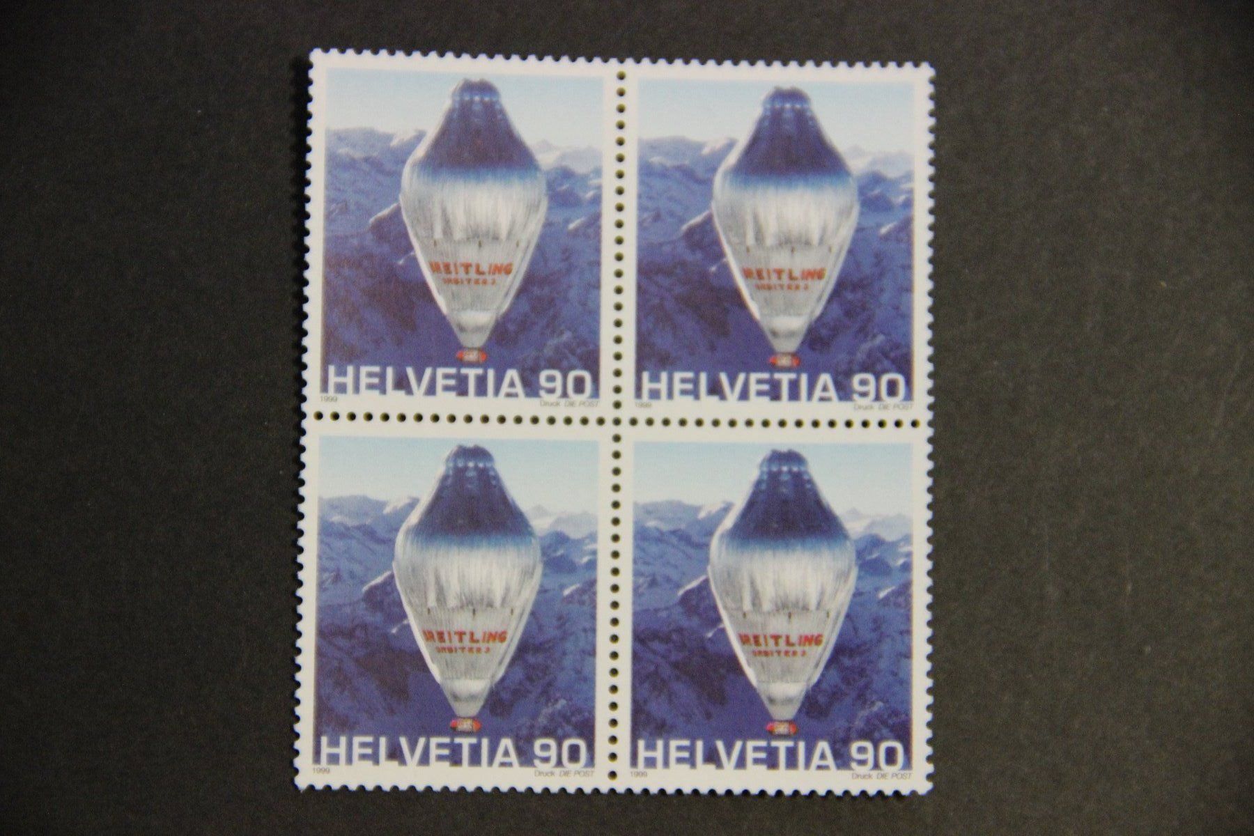 Tutti i francobolli: Schweiz 1999 - Non stop ballon flight** – Nuovo (secondo la descrizione) da Jona venduto da Southafrica07