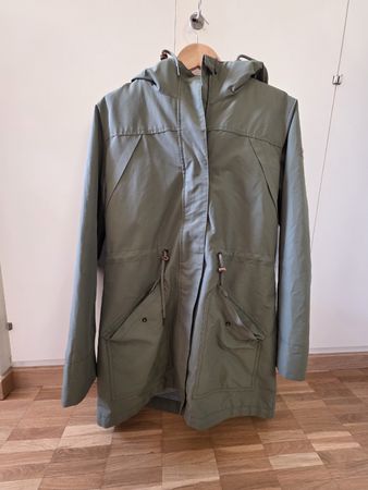 Roxy Parka Jacke mit Teddyfutter Olivgrün Grösse S