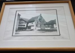 Ritterhaus Flums – schöner Druck, eingerahmt
