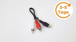 Audio Cinch Buchse auf 2x Stecker 20 cm