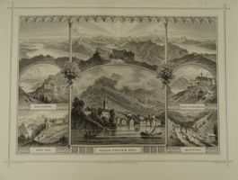 WEGGIS UND RIGI, STAHLSTICH NACH ROHBOCK 1870