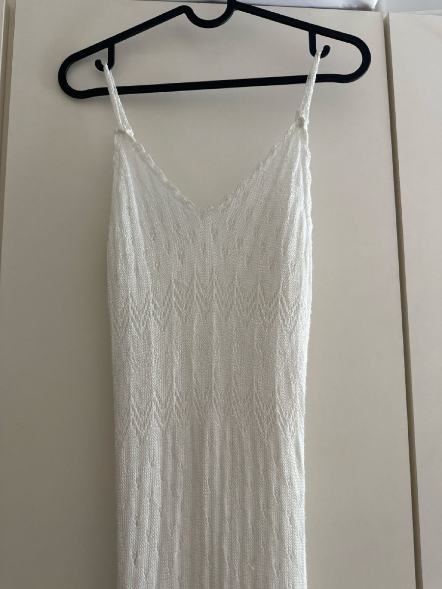 Vestiti: Strickkleid weiss Grösse S gehäkelt – Usato da Zug venduto da a.marryl 1