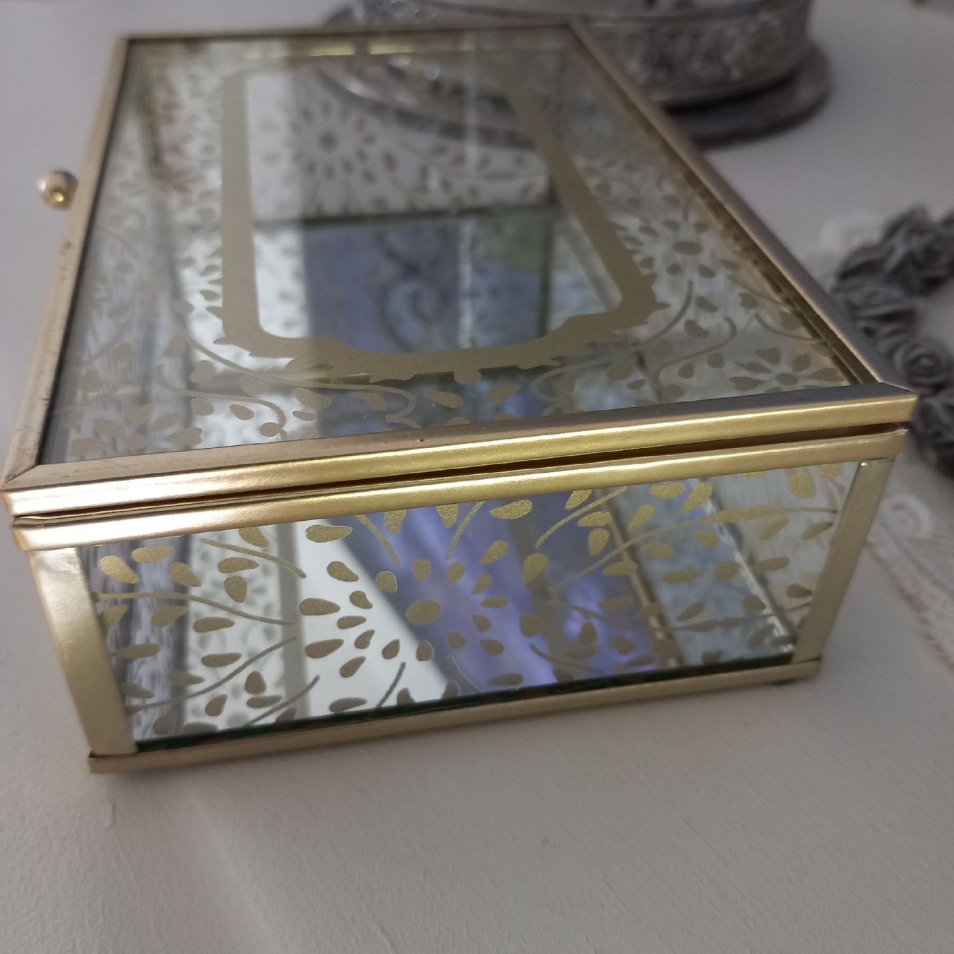 Bicchieri: Schmuck Spiegel Glas Dose /Neu – Nuovo (secondo la descrizione) da Aegerten venduto da gismolini 6