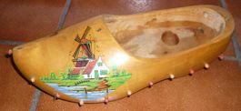 Dekoration aus Holland / Schuh aus Holz