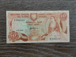 Zypern 50 Cents 1983