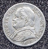 Münze antik Vatikan Silber "1866"