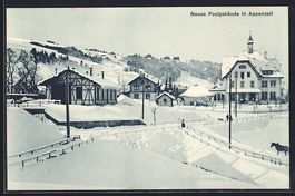 Appenzell, Das Neue Postgebäude im Wint