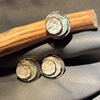Modeschmuck Set  Ring / Ohrclips -einmal getragen- Stylisch