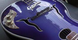 Höfner Archtop Jazz Guitar 461 ca. 1960 Blue Burst Piezo