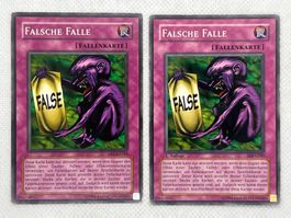 2x Falsche Falle Fallenkarte Yu-Gi-Oh